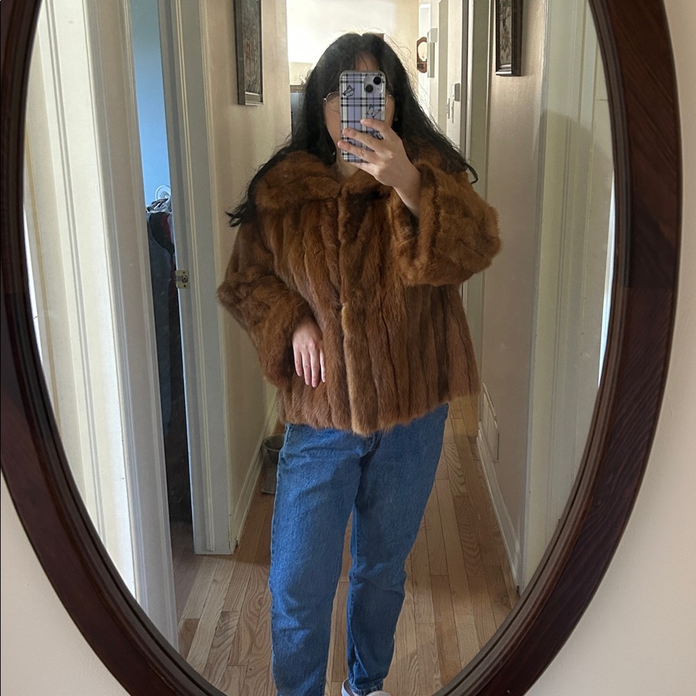 Genuine mink coat